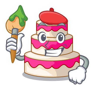 Sanatçı düğün pastası karakter şekli