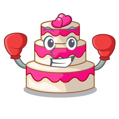 Boks düğün pastası karakter şekli