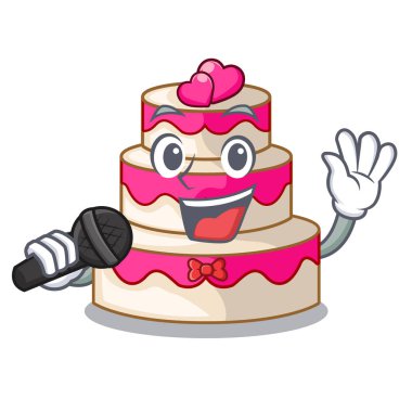 Şarkı düğün pastası karikatür buzdolabı