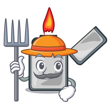 Çiftçi çakmaları şekil Mascot