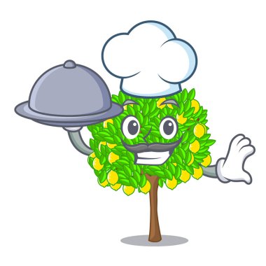 Şef yemek limon ağacı ile çizgi film sonraki ev