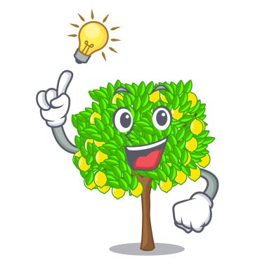 Bir fikir limon ağacı pot karakter var