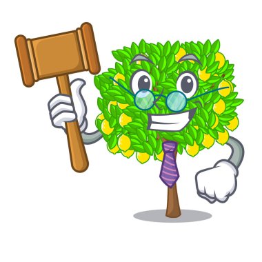 Limon ağacı pot karakter yargıç