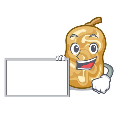 İçinde kurulu üzümlü bir karikatür kase