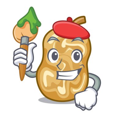 Sanatçı üzüm bir karikatür kase