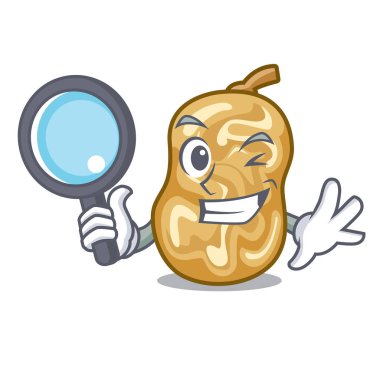 Dedektif kuru üzüm ile maskotu izole