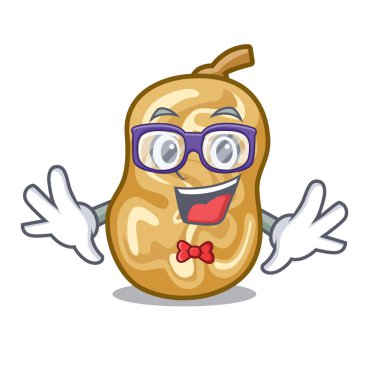 Geek kuru üzüm ile maskotu izole