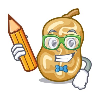 Öğrenci kuru üzüm ile maskotu izole