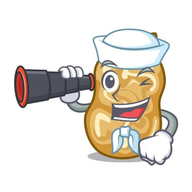 Denizci dürbün üzümlü bir karakter kutusu