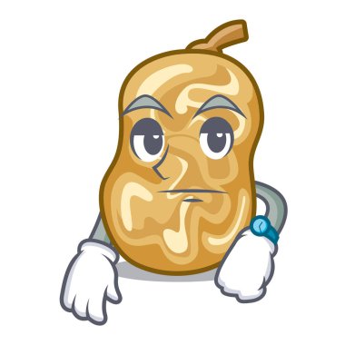 Ahşap çizgi film tablosunun üstünde kuru üzüm bekliyor