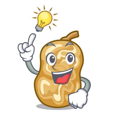 Ahşap çizgi film tablosunun üstünde bir fikir kuru üzüm var