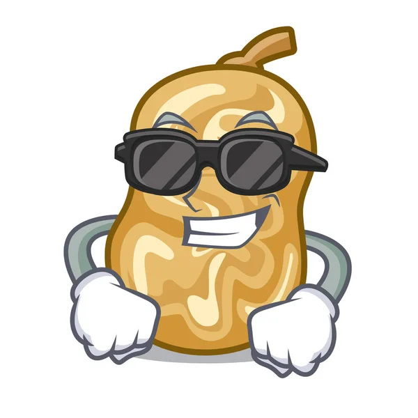 Super cool raisins secs isolés avec dans la mascotte — Image vectorielle