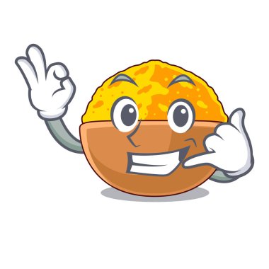 Zerdeçal tozu yerleştirilmiş ahşap karikatür tablo ara beni