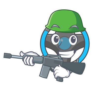 Ordu direksiyon izole karikatür