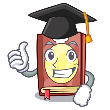 Karikatür izole mezuniyet tarif kitabı