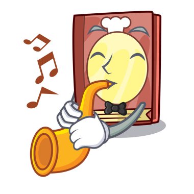 İle tarifi kitap karikatür şeklinde trompet