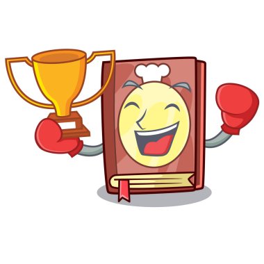 Boks kazanan tarif kitabı maskot raf