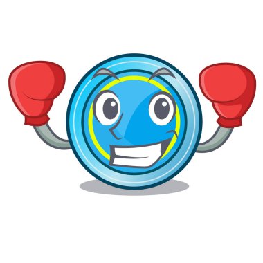 Boks frizbi bir maskot şeklinde