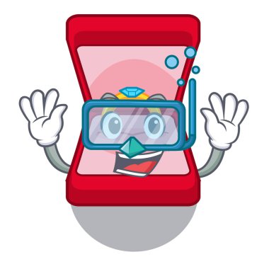 Maskot ile izole dalış alyans kutusu