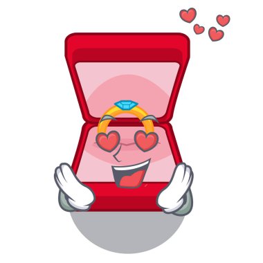 Aşk alyans kutusu tablolar makyaj çizgi