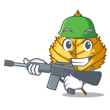 Ordu huş ağacı yaprak maskot şeklinde