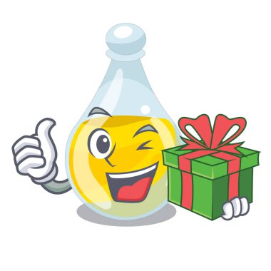 Bir maskot kase Hediyelik susam yağı ile