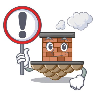 Şekil Mascot ile işaret tuğla baca