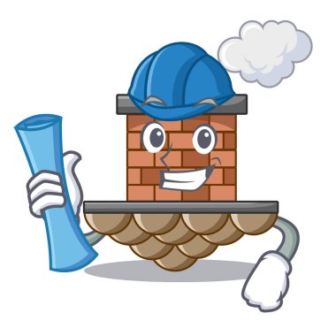 Tuğla baca karakter izole mimar