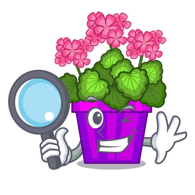 Dedektif Sardunya çiçekleri karakter kök sopa