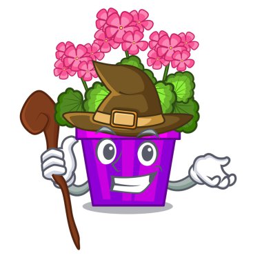 Çizgi film tencerede cadı Sardunya çiçekleri