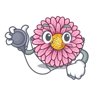 Doktor gerbera saksıyı karakter tablosunun üst kısmındaki