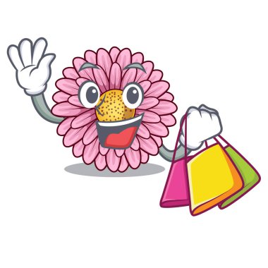 Gerbera çiçek alışveriş maskot kök sopa