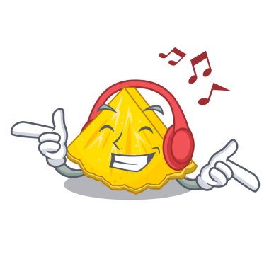 Dinleme müzik ananas dilim karikatür buzdolabı