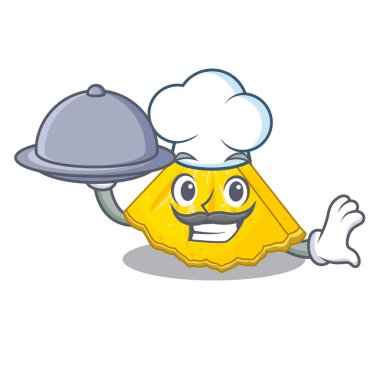 Şef gıda ananas Slice karikatür buzdolabı