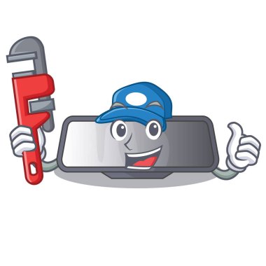 Tesisatçı dikiz aynası minyatür şekil karakter