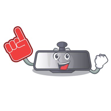 Köpük parmak dikiz aynası minyatür şekil karakter