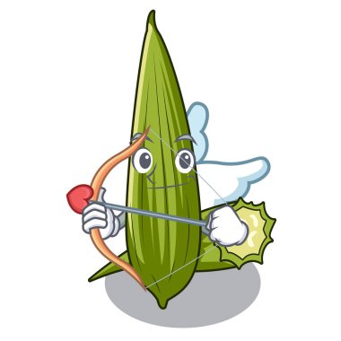 İçinde aşk tanrısı lif kabağı bir maskot sepeti