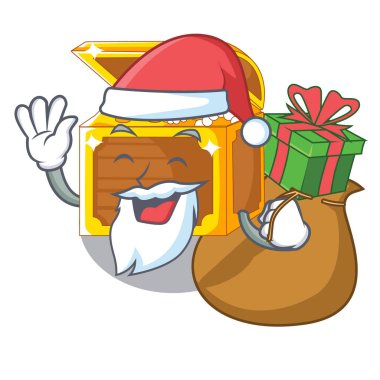 Noel Baba hediye minyatür sualtı hazine çizgi film tablosunun yukarısındaki ile