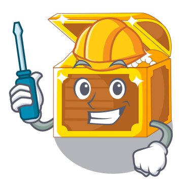 Çizgi film tablosunun yukarısındaki otomotiv minyatür sualtı hazinesi