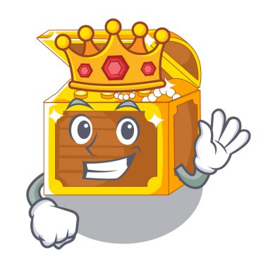 Kral minyatür sualtı hazine çizgi film tablosunun üst kısmındaki