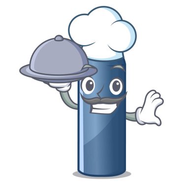 Şef gıda minyatür Hava tankı karakter şekli dalış ile