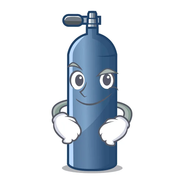 闷热的空气坦克潜水隔离吉祥物 — 图库矢量图片