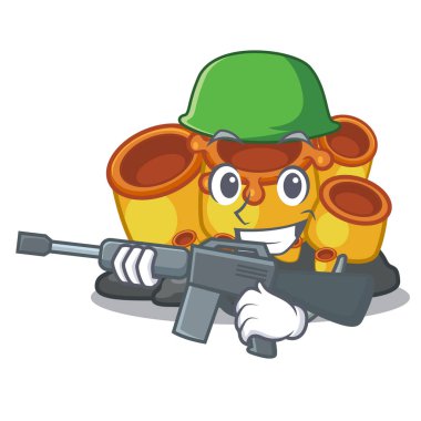 Karakter içinde ordu minyatür turuncu sünger mercan