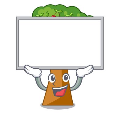 Karikatür şeklinde tahta kiraz ağacı