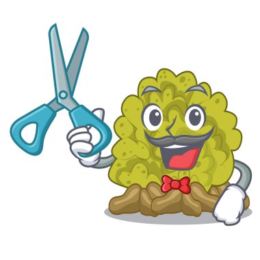 Karakter şeklinde berber yeşil mercan resifi