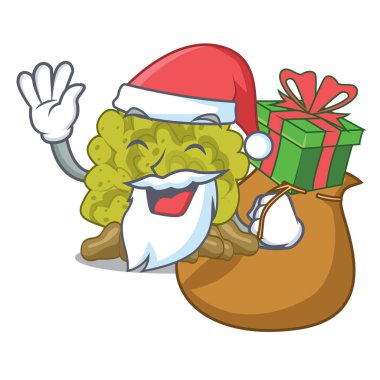 Noel Baba hediye yeşil mercan kayalığı oyuncaklar karikatür şekillerle