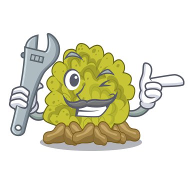 Mekanik yeşil mercan kayalığı oyuncaklar şekiller karikatür