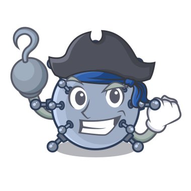 Sualtı maskotu ile izole çiftçi mayını