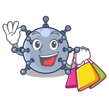 Karikatür şeklinde su altı alışveriş mayın