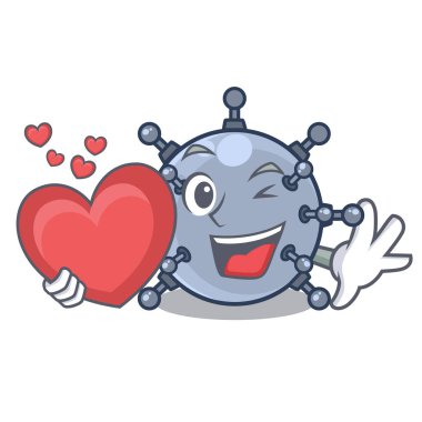 Tablolardaki kalp oyuncak madeniyle sualtı karakterleri